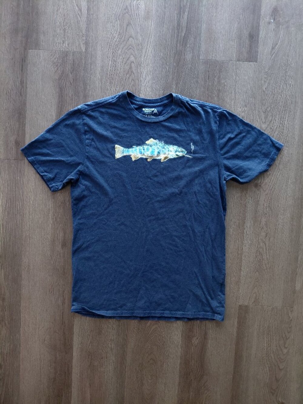 Burton Fish Graphic T-Shirt | Men's Large | Aesthetic Graphic | Skate Tee